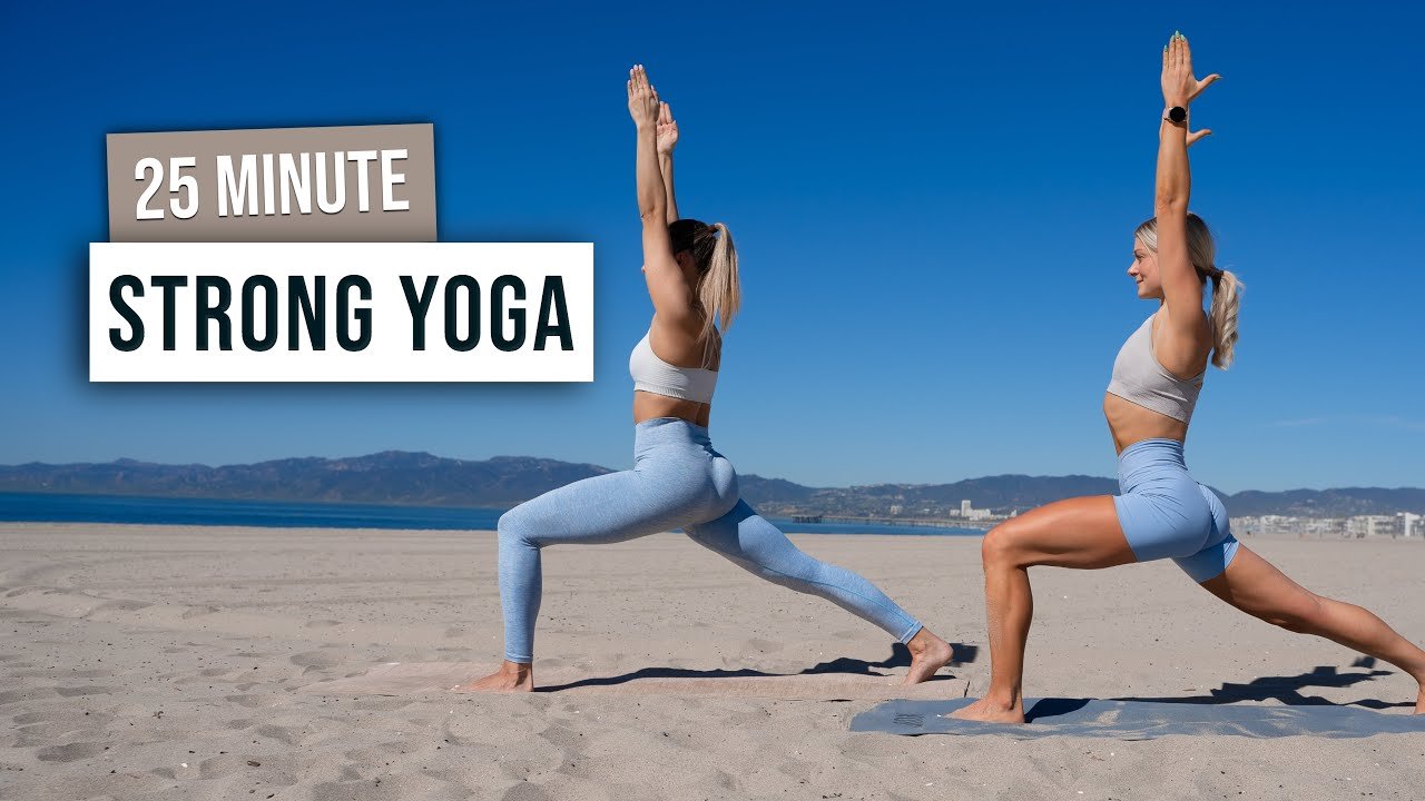 25 MIN FULL BODY STRONG YOGA - For Strength & Flexibility - At Home ...