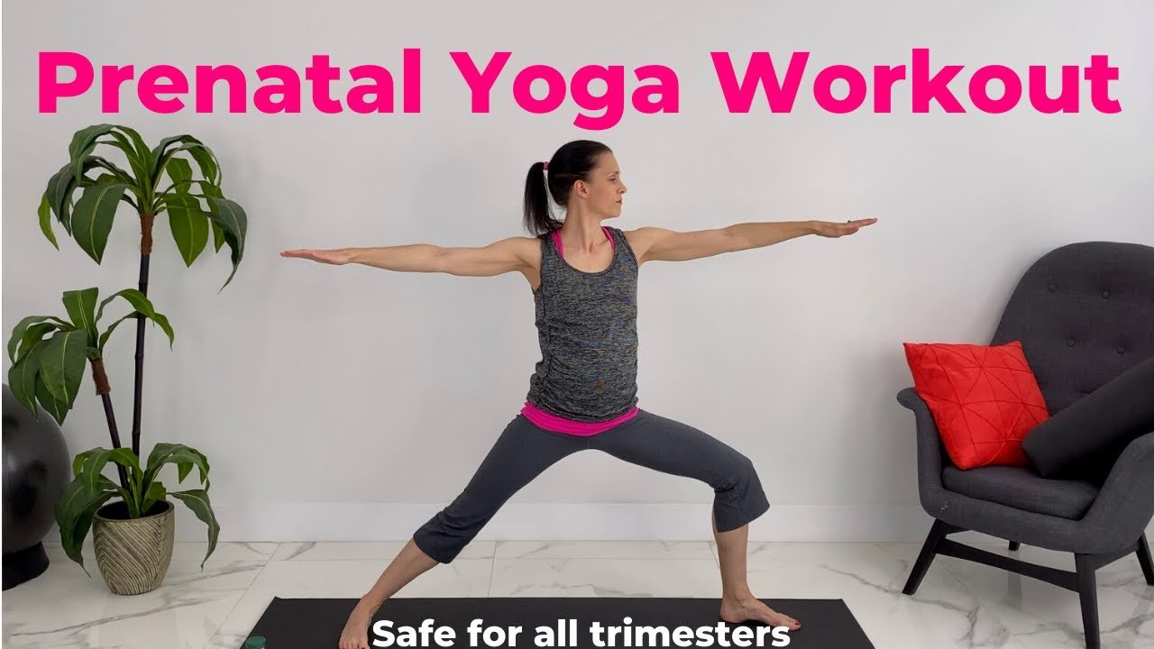 Prenatal Yoga Workout (Pregnancy Yoga) - safe for all trimesters ...