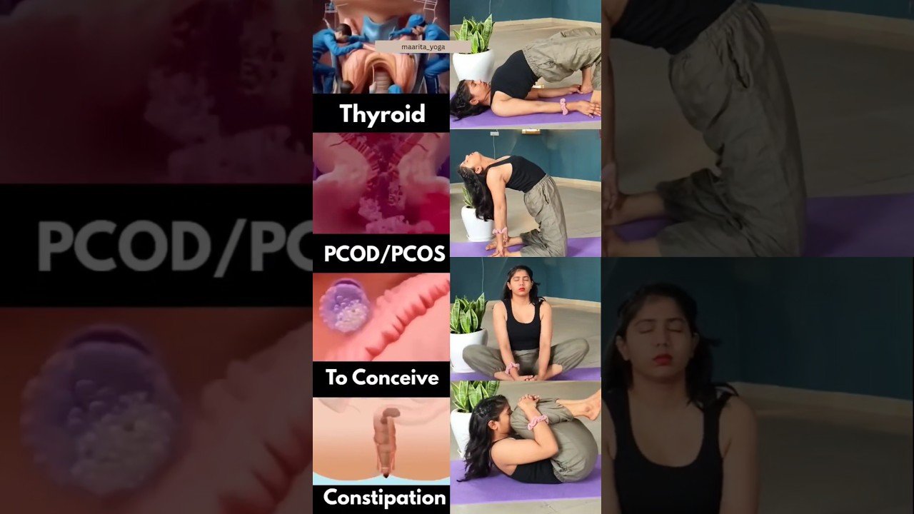 4 Powerful Yogasana for women health 🌸🧘🏻‍♀#womenhealth #yoga#womenhealth #youtubeshorts #shortsfeed